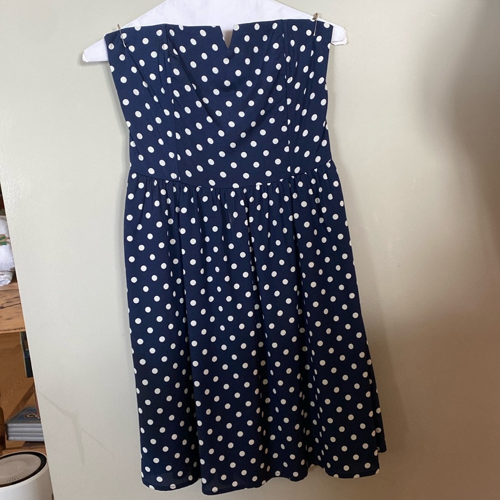 Navy Strapless